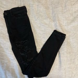 Black Next Level Stretch Distressed Skinny Jeans